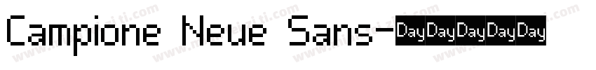 Campione Neue Sans字体转换
